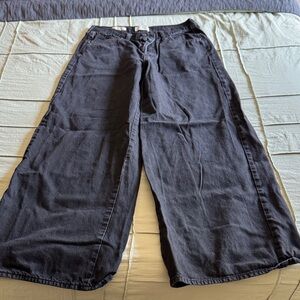 Universal Thread black mid rise super Wide-Leg jeans size 8 R